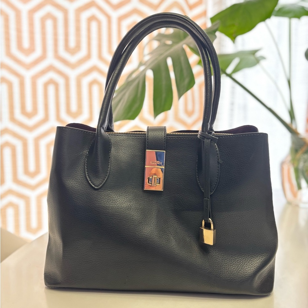 ALDO pleather and suede purse - no cross body strap.